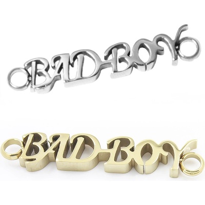 Bad-Boy ocelový konektor 32x6x3mm - Light Gold RL