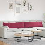 vidaXL Диван възглавници 2 pcs Виненочервен 145 x 40 см (42013847)