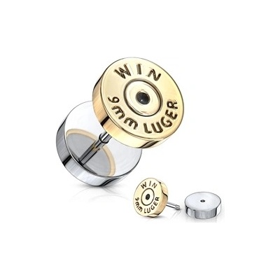 Piercingate falešný piercing nábojnice PFA00295 zlatá)