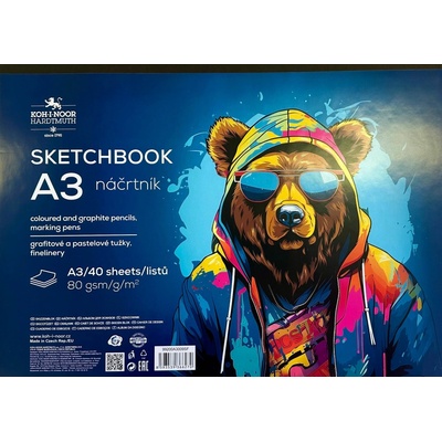 Náčrtník A3 40 listů 80g/m2 Koh-i-Noor
