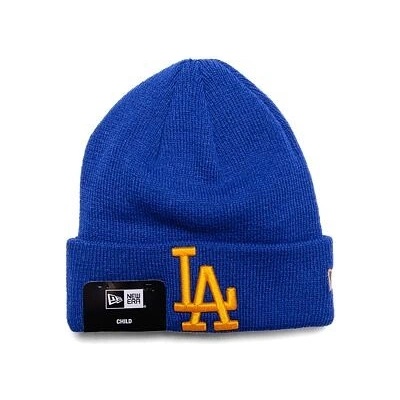 New Era MLB kids League Essential beanie Los Angeles Dodgers blue Azure / Mellow Yello