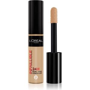 L'Oréal Infaillible 24h More Than Concealer покриващ коректор с матиращ ефект цвят 329 Cashew / Warm Dore 11ml