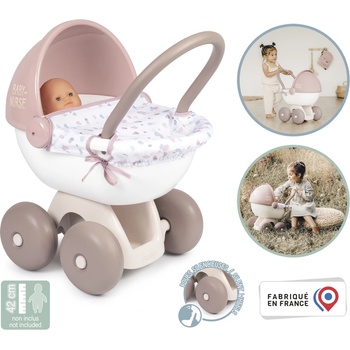 Smoby Hlboký s textilom Natur D'Amour Baby Nurse 42 cm