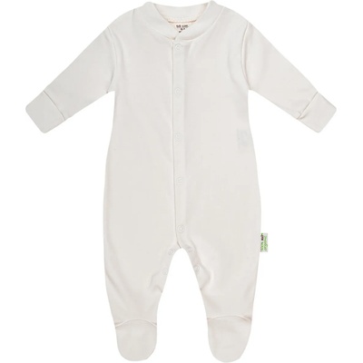 Bio Baby Бебешки гащеризон Bio Baby - Органичен памук, 62 cm, 3-4 месеца, екрю (97220410)