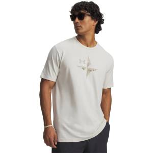 Under Armour Тениска Under Armour Men's Short Sleeve Performance T-Shirt - White/Khaki