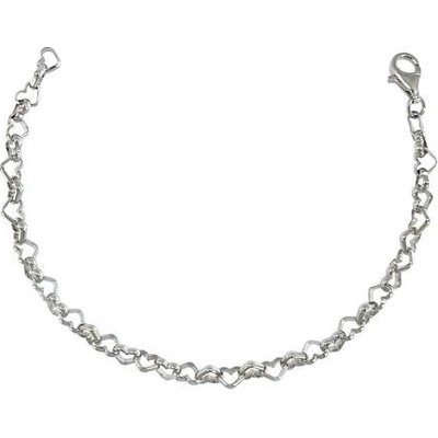 INFINITYSILVER Stříbrný náramek HEART 3 srdíčkový 723308020