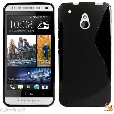 HTC Силиконов калъф за HTC One Mini /M4 черен