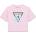 GUESS Розова тениска с бели лога за момиче и с лого Guess Love