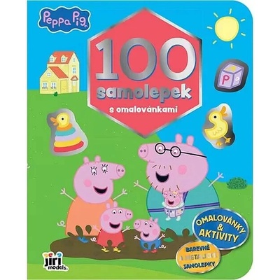 Prasiatko Peppa 100 samolepiek s omaľovánkami