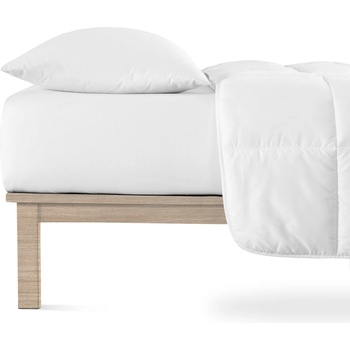 Andrea Simone Бял еластичен чаршаф от джърси 90x200 cm Boxspring - Andrea Simone (2-013-0100)