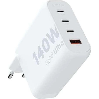 Xtorm Зарядно Xtorm GaN2 Ultra USB, 3 порта USB-C, 220V, 140W, бял цвят