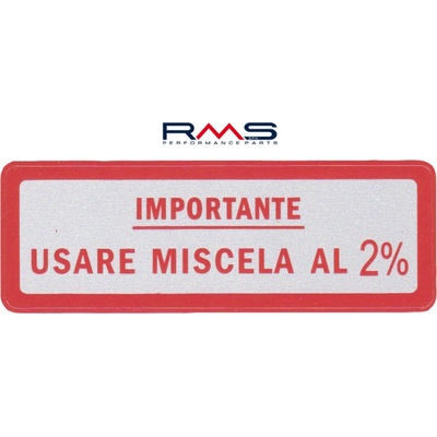 RMS Štítok 142720480 veľký "Miscela 2%" (10 kusov)