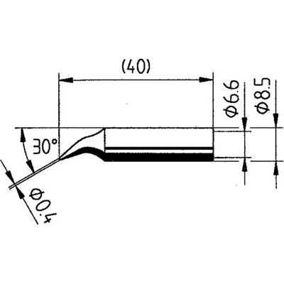 Ersa 0842ID spájkovací hrot ceruzková forma, ERSADUR Veľkosť hrotov 0.4 mm Obsah 1 ks