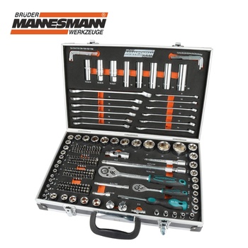 Brüder Mannesmann Комплект тресчотки с вложки и ключове - 232 части / Mannesmann 98432 / (M 98432)