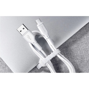 Mcdodo Кабел с гумирана обвивка за устройства с USB-C порт (120 см) - Mcdodo CA-7280 USB-A to USB-C Charging Cable 3А (бял) (CA-7280)
