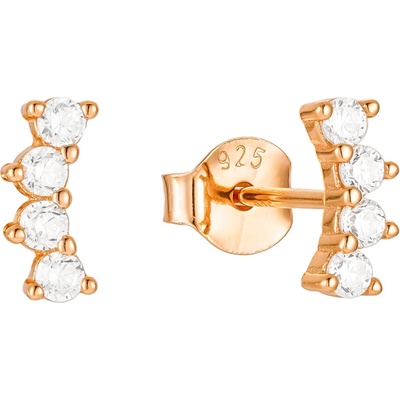 Olivie Strieborné náušnice POLMESIAC ROSE 8832