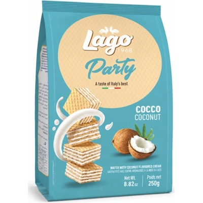 Lago Party Cocco sušenky s kokosovým krémem 250 g