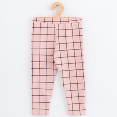 New Baby Dětské legíny z teplákoviny Kindergarten pink