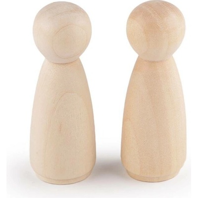 Dřevěná figurka k dotvoření 25x67 mm přírodní sv. 10 ks