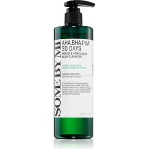 Some By Mi AHA∙BHA∙PHA 30 Days Miracle Acne Clear Body Cleanser пенлив почистващ гел за проблемна и мазна кожа 400 гр