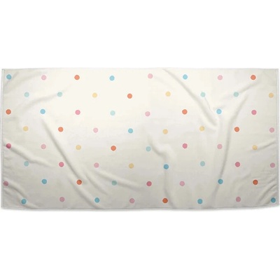 Sablio Uterák Farebné bodky na béžovej 70 x 140 cm