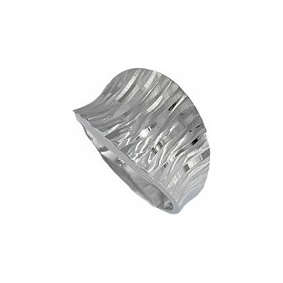 Infinitysilver Strieborný prsteň rytý žliabok OR73962
