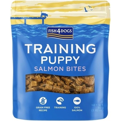FISH4DOGS Maškrty pre šteniatka TRAINING losos 80 g