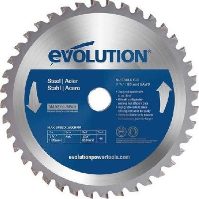 Evolution Widiowa TCT Saw pro řezání oceli 185 mm EVO-185-40-S
