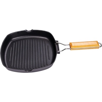 Sapir Грил тиган със сгъваема дръжка sapir sp 4316 c26, 26 см, Незалепващ, Черен (4316100043)