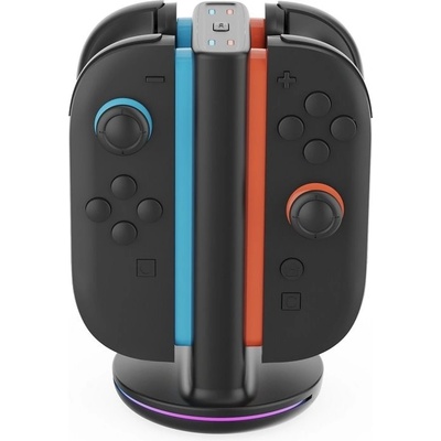 iPega SW2051 Nabíjecí Stanice s RGB pro JoyCon Ovladače Nintendo Switch 2 Black
