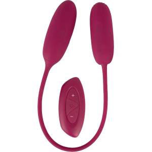 Sweet Smile RC Shaking & Vibrating Love Egg Duo Red