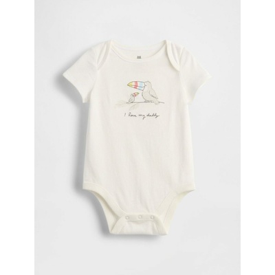 GAP Baby body Americana Bílá