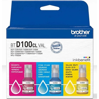 Brother Мастило Brother BTD100, BTD100CLVAL, Black (BTD100CLVAL)