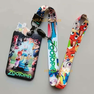 Šňůrka na krk 25502 s cedulkou na ID karty Zootopia