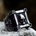 NNM пръстен Calvarium Skull - SS8-782R черен