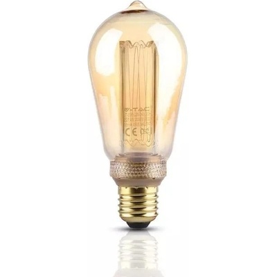 V-TAC žiarovka LED Filament E27 4W, 2200K, 200lm, ST64 VT-2185