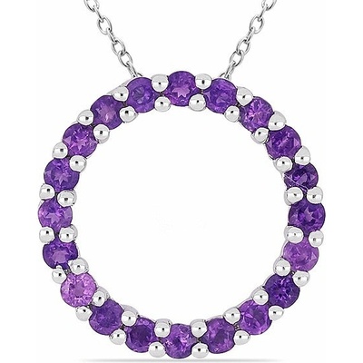 Nefertitis Přívěsek stříbrný s africkými ametysty 034766 AFAM NF23916