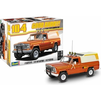 Revell USA Jeep J-10 pickup with camper 1:24