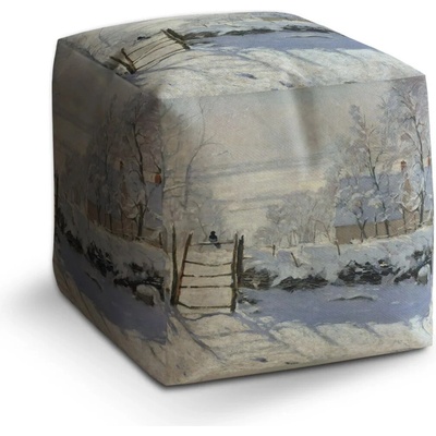 Sablio Taburet Kocka Straka - Claude Monet: 40x40x40 cm