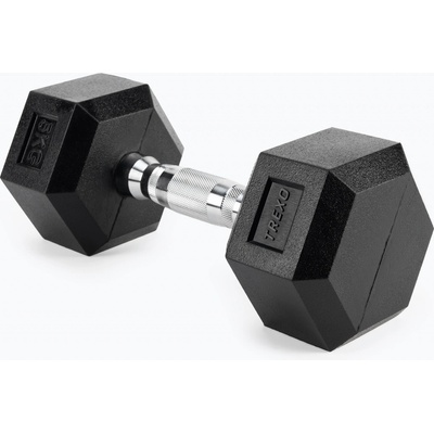 TREXO Hex HXD50 pogumované činky 5 kg