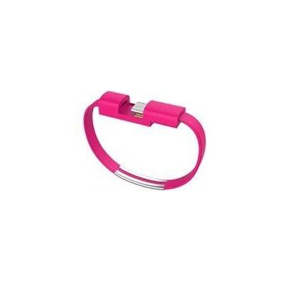 Náramek - nabíjecí kabel s Apple lightning konektorem Barva: Růžová