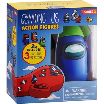 Image 1 of PMI Екшън фигура P. M. I. Games: Among Us - Crewmate (3 hidden hats and accessories) (Series 2), aсортимент (074514)