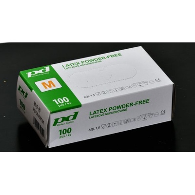 Profod PD-LX-PWF / Jednorázové latexové nepudrované rukavice, bal. 100 ks S (prof_0639)