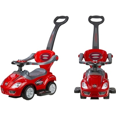 Megacar s vodiacou tyčou 3v1 červené