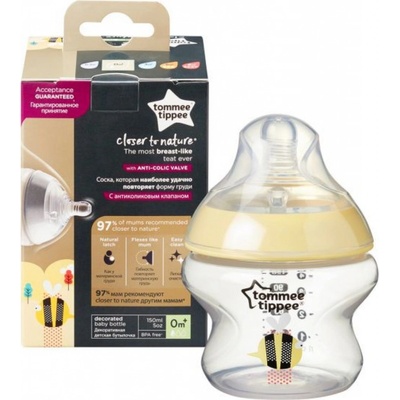 Tommee Tippee kojenecká láhev antikoliková Advanced tyrkysová s obrázkem 150 ml