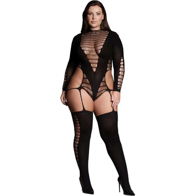 Le Désir Kalyke XXIII Bodystocking with Turtleneck Black