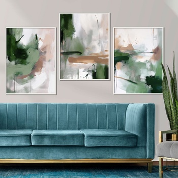 Decono Картини Маслени Бои в Зелено