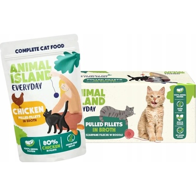 Animal Island Everyday Turkey and White fish fillets in broth 40 x 85 g