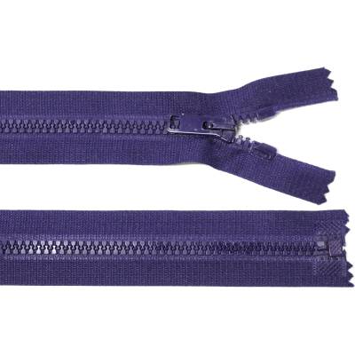 Kostěný zip no.5 rozepínací 75cm bundový color: 596 tmavě fialová