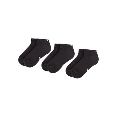 Kappa Комплект 3 чифта къси чорапи унисекс 704275 Черен (704275)